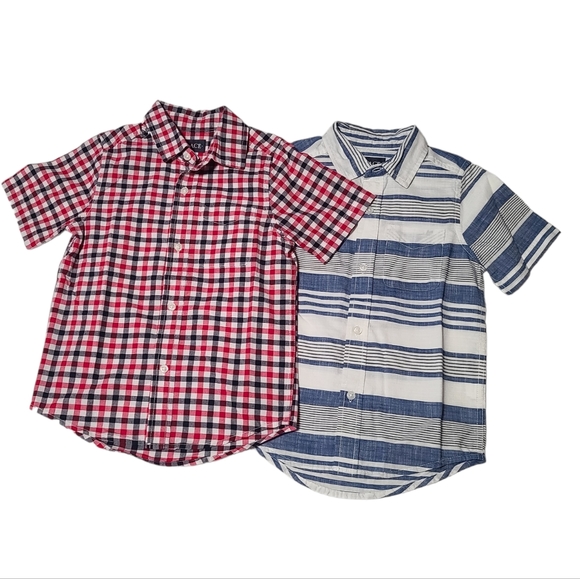 The Children's Place Other - SOLD! ❤️Bundle❤️ 2 Cute Children's Place Boys Short Sleeve Shirts, Size 5/6,